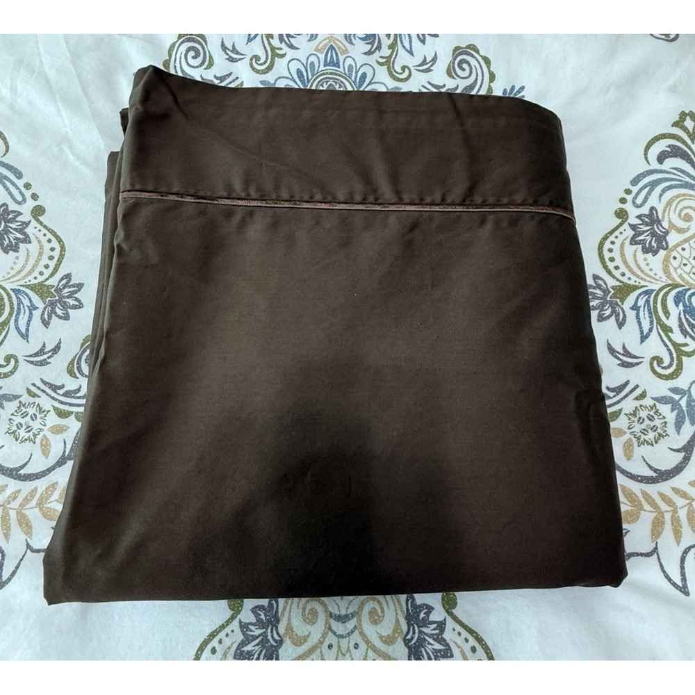 Cannon‎ Royal Family Court of Versailles King Flat Sheet Dark Brown Flaw